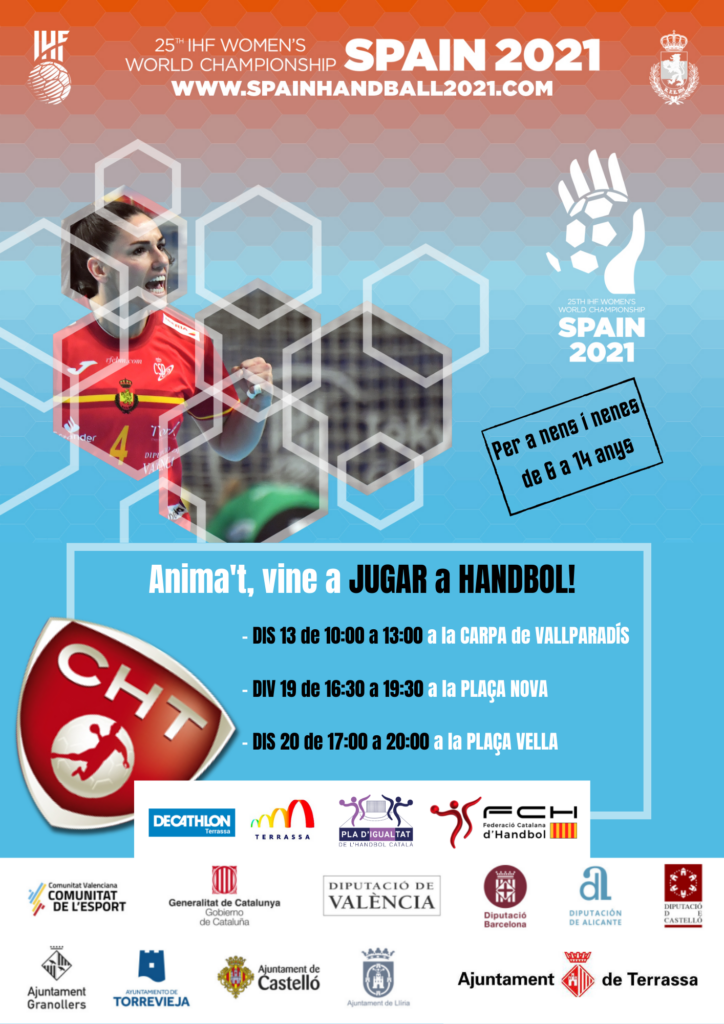 CLUB HANDBOL TERRASSA PORTA EL HANDBOL AL CARRER EN MOTIU DEL MUNDIAL FEMENÍ D’HANDBO