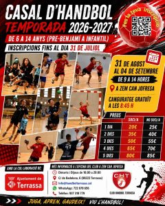 cartell casal de pretemporada 26 27 club Handbol Terrassa